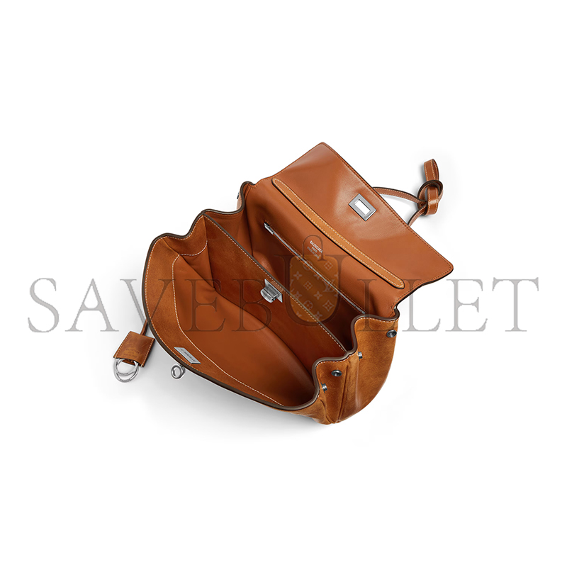 BALENCIAGA WOMEN'S RODEO HANDBAG SMALL IN TAN COWBOY 7897792ABP72753 (27*20*10cm) BALENCIAGA WOMEN'S RODEO HANDBAG SMALL IN TAN COWBOY 7897792ABP72753 (27*20*10cm)